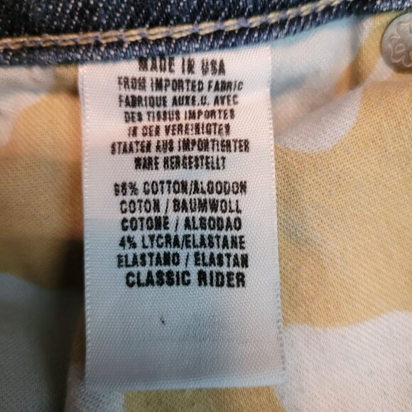 Lucky Brand Jeans Size 6 Gene Montesano Crop Dunagrees USA Medium Light Wash - Picture 7 of 14